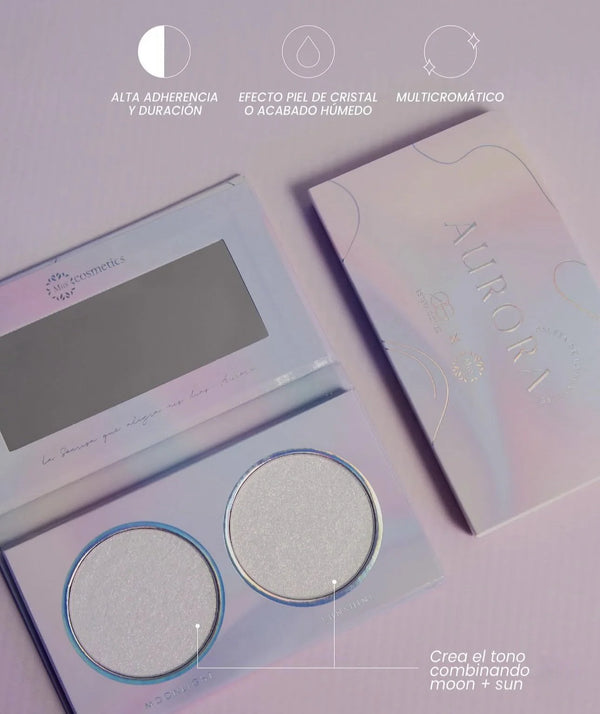 Iluminadores pro dúo cromáticos Aurora